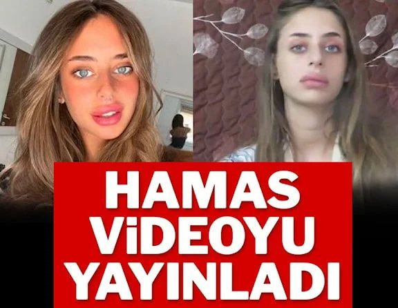 Hamas kaçırdığı genç kadının videosunu paylaştı