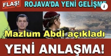 Mazlum Abdi yeni anlaşmayı duyurdu, Rojava adım adım özgürleşiyor, Kürt ulusal kongresı yapılacak