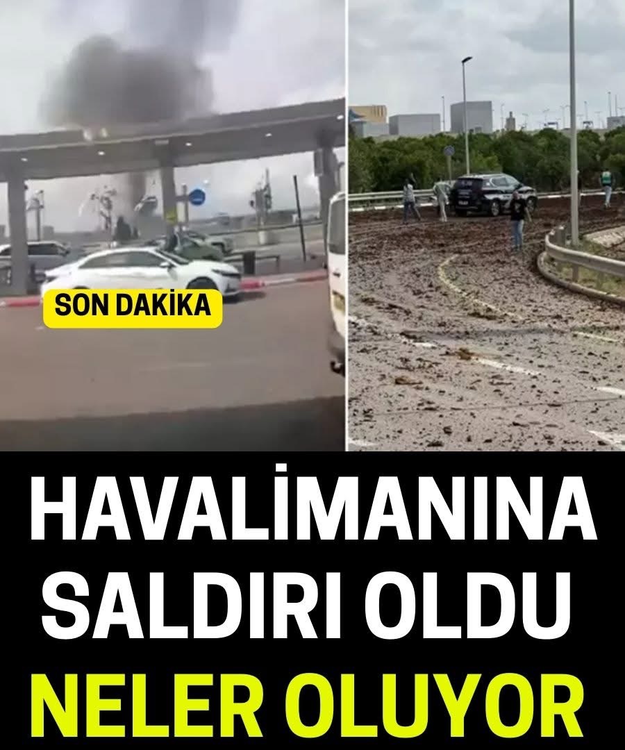 Havalimanı’na isabet etti