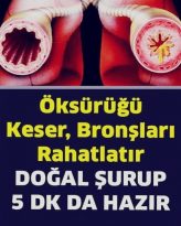Öksürüğün Gribin Bronşitin ve Astımın Şifası Bu