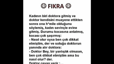 Doktor Hamile Olduğunu Söyleyince! Müthiş Komik Bir Fıkra