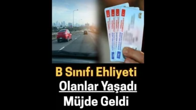 Sürücü Belgesi (Ehliyeti) B Sınıfı Olanlara Müjde..