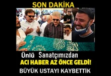 Sanat Camiası Yasta.. Bir Usta Sanatçımız Daha Aramızdan Ayrıldı!