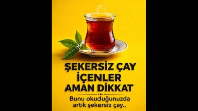 Çayı Şekersiz İçenleri İlgilendiren Haber