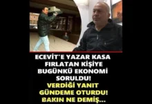 Ecevit'e yazar kasa fırlatan kişiye bugünkü ekonomi soruldu