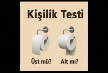 Tuvalet kağıdı kişilik Testi. yüzde yüz doğru sonuç
